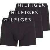 Tommy Hilfiger 3 Pack Contrast Logo Waistband Trunks