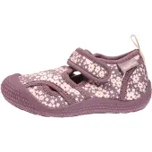 Playshoes Innesko mauve / knallröd / vit