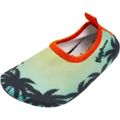 Playshoes Strand-/badsko mörkblå / pastellgul / orange