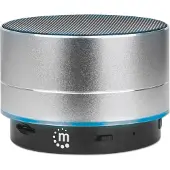 Manhattan Metallic LED speaker-Bluetooth"-Lautsprecher silber