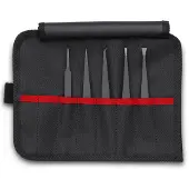 Knipex 92 00 05 ESD, Svart, Platt, Spetsig, Böjt, Rak, 123 g, 5 styck