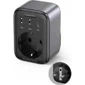 UGREEN Nexode Laddningsadapter 2990 W USB-A uttag, USB-A uttag, USB-C hona, Jordat kontaktuttag Svart Inomhus