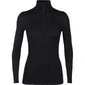 Icebreaker Women's 200 Oasis Longsleeve Half Zip Black