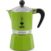 Bialetti Espressokokare Rainbow 3 koppar grön