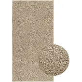 vidaXL Matta ZIZUR beige 60x110 cm jutelook inomhus och utomhus