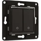 Shelly Wall switch 2 - black Smart ljusströmsbrytare till vägg