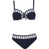 Sunflair Bikini marinblå / vit