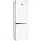 Bosch Serie | 4 KGN36VWED - Kylskåp/frys - bottenfrysskåp - bredd: 60 cm - djup: 66 cm - höjd: 186 cm - 326 liter - Klass E - vit