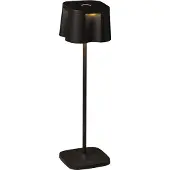 Gnosjö Konstsmide LED-dekorbelysning Nice USB-laddningsanslutning Nice, dimbar, Svart, Aluminium / grå / zink, Modern