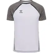 Hummel Tränings T-Shirt hmlLEAD 2.0 - Vit/Grå/Svart, storlek XX-Large