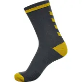 Hummel Elite Träningsstrumpor - Grå/Gul, storlek 35-38