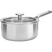 KitchenAid Multi-ply Kastrull Med Glaslock 20 Cm / 3,11 L - Kastruller Aluminium Rostfritt Stål
