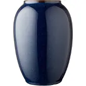 Bitz 872910, Oval-shaped vase, Stengods, Blå, Glansigt, 200 mm
