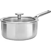 KitchenAid - Multiply Saucepan with Lid - Silver - 18cm/2.13L