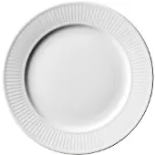 Pillivuyt Plissé tallrik flat 22 cm Vit