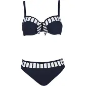 Sunflair Bikini marinblå / vit