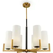 Maytoni Ljuskrona Fortano, dimbar, Mässing / guld, Vardagsrum / matsal, Metall, Ljuskronor