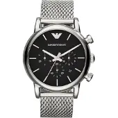 Emporio Armani Emporio AR1811-klocka silver/svart herr