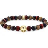 Thomas Sabo Rebel Wolf Tigers eye armband A2145-324-2-L19