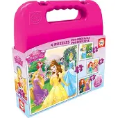 Educa Pussel - 4 Olika - Disney Princess - - One Size - Pussel