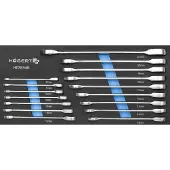 Högert Hylsnyckelsats HT7G146; 6-21 mm; 16 st.