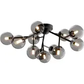 Maytoni Taklampa Dallas, dimbar, Svart, Vardagsrum / matsal, Glas, Modern, Taklampa