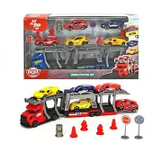 Dickie Toys -set med släp och 5 bilar 374-5012