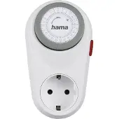 Hama Curved, Daglig timer, Vit, 15 min, 16 A, 183 g, 90 mm