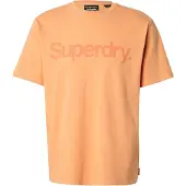 Superdry för män. M1012121A Core City logotyp t-shirt orange (L), Casual, Bomull, Kort ärm