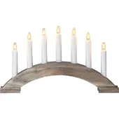 Star Trading Ljusstake Bea | 7-arm | trä | brunbetsad []