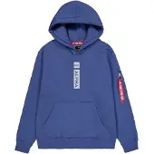 Alpha industries Sweatshirt ljusgrå / violettblå / mörkröd
