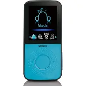 Lenco Sport MP3/4-spelare med stegräknare Sportöronproppar och sportarmband Blå