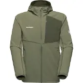 Mammut - Vandringskläder - Madris Light ML Hooded Jacket Men Marsh för Unisex - Storlek M - Khaki
