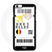 MANIACASE Coque pour Iphone 8 Bruxelles Belgique avion