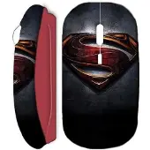 MANIACASE Souris Sans Fil Superman Rouge
