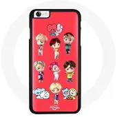 CAPACHEAP Coque pour Iphone 7 BTS TinyTAN Animation BT21 Affiche