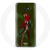 MANIACASE Coque pour Samsung Galaxy A5 2017 Pionus Perroquet Rouge