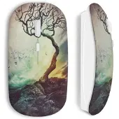 CAPACHEAP Souris Sans Fil Foret horreur