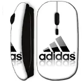 CAPACHEAP Souris sans fil logo adidas noire
