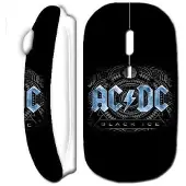 CAPACHEAP Souris Sans Fil Acdc Logo Blanc
