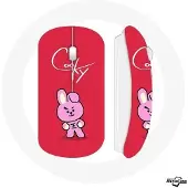 CAPACHEAP Souris Sans Fil BTS Bangtan Garçons BT21 Cooky Fond Rouge
