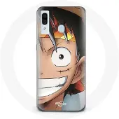 MANIACASE Coque pour Samsung Galaxy A40 One piece Manga Luffy