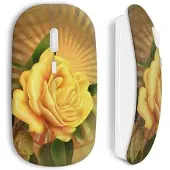 MANIACASE Souris sans fil Rose jaune