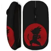 CAPACHEAP Souris Sans Fil Dragon Ball Goku Noire