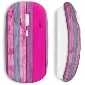 CAPACHEAP Souris sans fil Mur Design Planches de bois