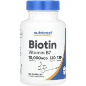 Nutricost , Biotin, 10 000 mcg, 120 Kapslar