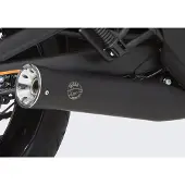 Falcon Double Groove slip on avgasbelagt rostfritt stål matt svart