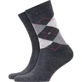 Burlington Sockor beige / ljusblå / antracit