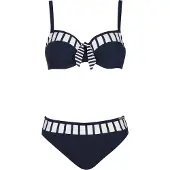 Sunflair Bikini marinblå / vit