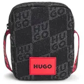 HUGO Kids' messenger bag with stacked-logo print